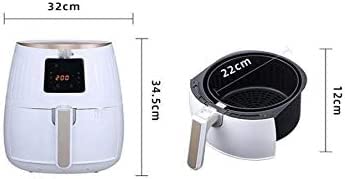**Kompakter Airfryer 1500 W | Weniger Öl, Timer & Temperaturregelung, Antihaft, Überhitzungsschutz, Mini-Heißluftfritteuse**