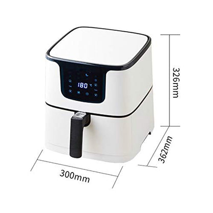 AJIEYMXD 5,5 l Multifunktions-Luftfritteuse, Hähnchen, Ölfreie Luftfritteuse, Fritteuse, Pizzakocher, Smart Touch LCD, Elektrischer Deep Airfryer, Gedenktag