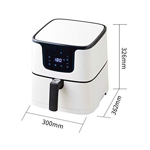 AJIEYMXD 5,5 l Multifunktions-Luftfritteuse, Hähnchen, Ölfreie Luftfritteuse, Fritteuse, Pizzakocher, Smart Touch LCD, Elektrischer Deep Airfryer, Gedenktag