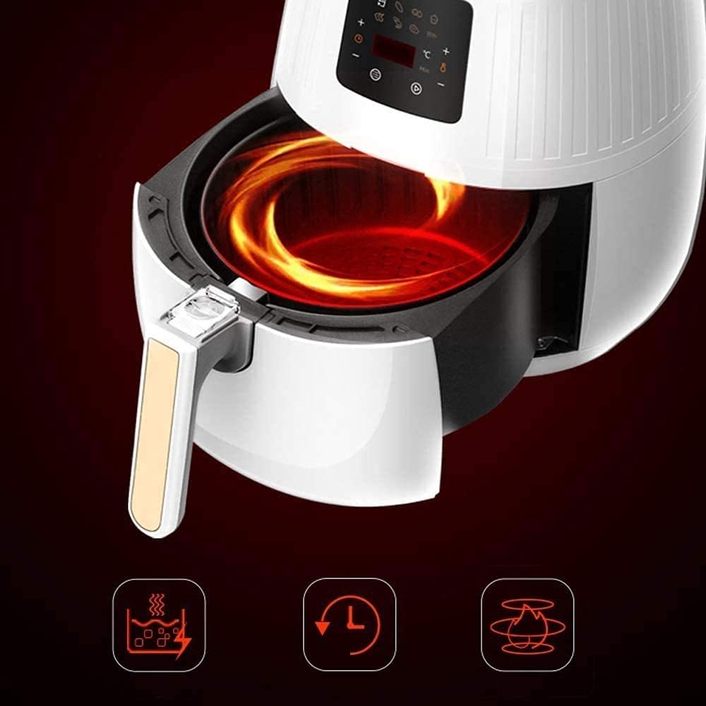 **Kompakter Airfryer 1500 W | Weniger Öl, Timer & Temperaturregelung, Antihaft, Überhitzungsschutz, Mini-Heißluftfritteuse**