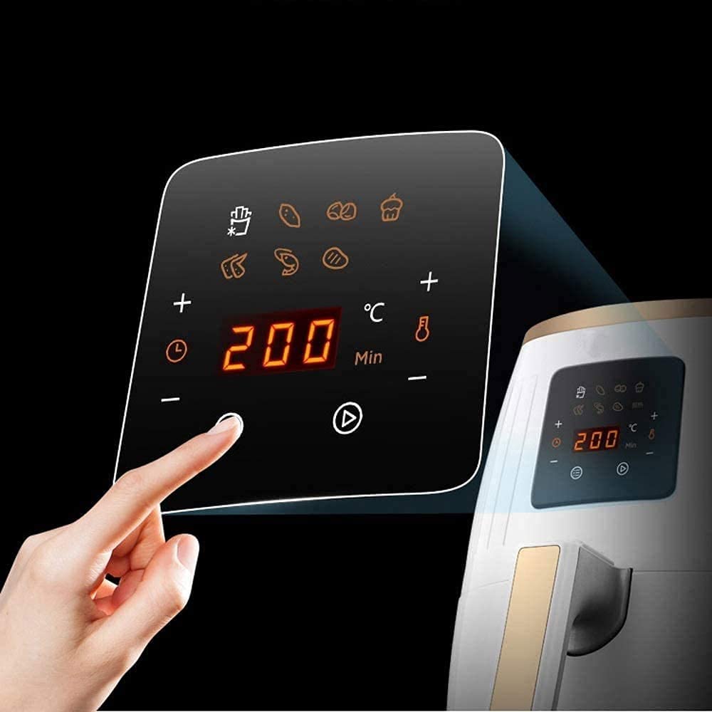 **Kompakter Airfryer 1500 W | Weniger Öl, Timer & Temperaturregelung, Antihaft, Überhitzungsschutz, Mini-Heißluftfritteuse**