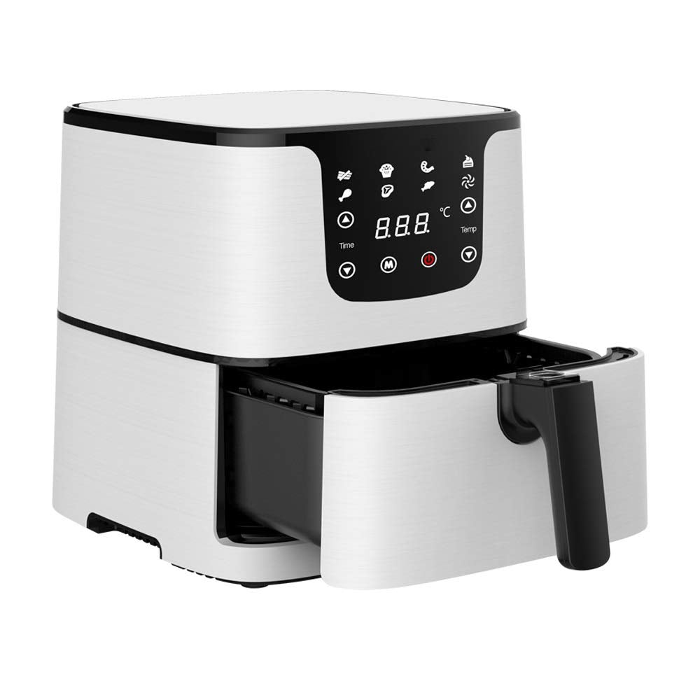 AJIEYMXD 5,5 l Multifunktions-Luftfritteuse, Hähnchen, Ölfreie Luftfritteuse, Fritteuse, Pizzakocher, Smart Touch LCD, Elektrischer Deep Airfryer, Gedenktag