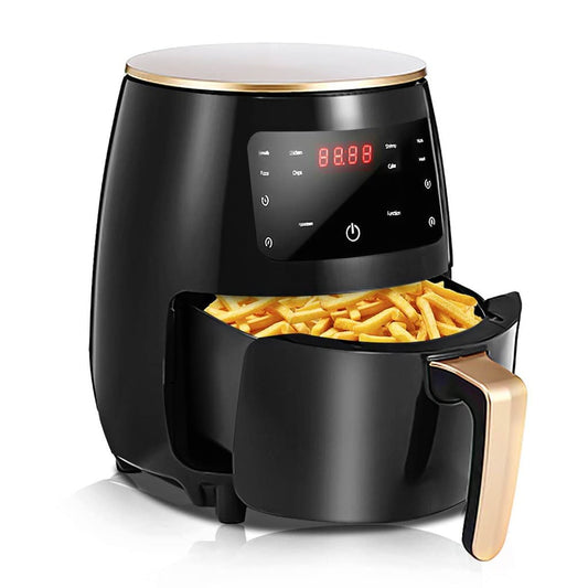 AJIEYMXD Heißluftfritteuse, 220 V, Multifunktions-Smart-Touch-LCD-Airfryer, Pommes-Frites-Pizza-Friteuse, Gedenktag