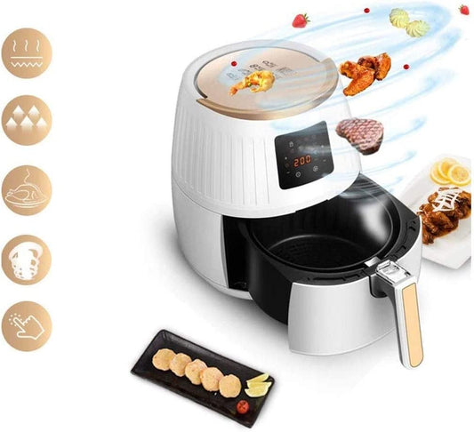 **Kompakter Airfryer 1500 W | Weniger Öl, Timer & Temperaturregelung, Antihaft, Überhitzungsschutz, Mini-Heißluftfritteuse**