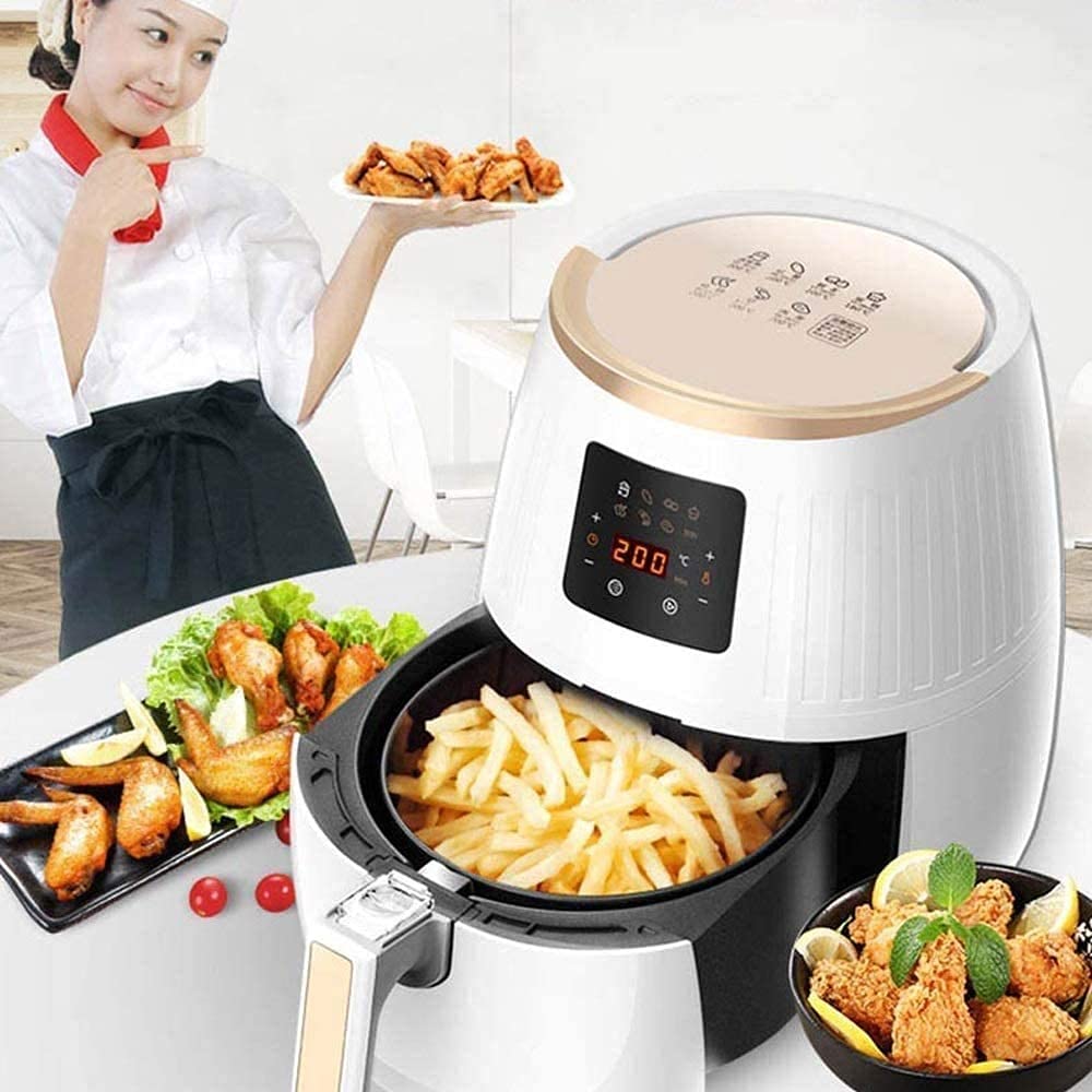 **Kompakter Airfryer 1500 W | Weniger Öl, Timer & Temperaturregelung, Antihaft, Überhitzungsschutz, Mini-Heißluftfritteuse**