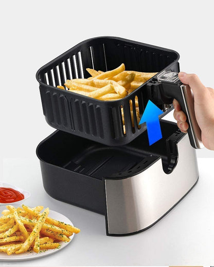 **AJIEYMXD Digitaler Airfryer 7-in-1 | Ölfreies Kochen, schnelles Luftzirkulationssystem, gesunde Mahlzeiten**