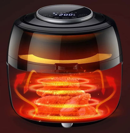 **Smart Airfryer 6,8 QT | LCD-Display, 1350 W, ölfreier Multifunktionskocher, Antihaft, automatische Abschaltung**
