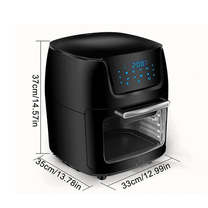 Hot Air Fryers for Home Use Hot Air Fryer Oven Electric Touch Digital Airfryer Rotisserie Dry Large Cooker 12L Hopeful Charity