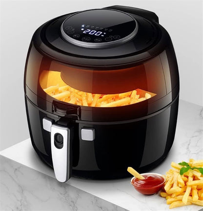 **Smart Airfryer 6,8 QT | LCD-Display, 1350 W, ölfreier Multifunktionskocher, Antihaft, automatische Abschaltung**