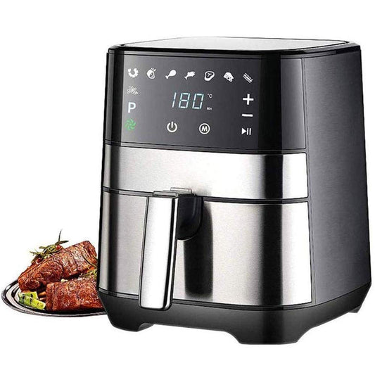 **AJIEYMXD Digitaler Airfryer 7-in-1 | Ölfreies Kochen, schnelles Luftzirkulationssystem, gesunde Mahlzeiten**