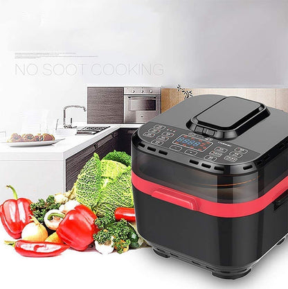 **1500 W Airfryer 10 L | Elektrische Heißluftfritteuse, Touch-Steuerung, Antihaft, ölfreies gesundes Kochen**