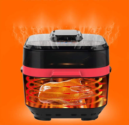 **1500 W Airfryer 10 L | Elektrische Heißluftfritteuse, Touch-Steuerung, Antihaft, ölfreies gesundes Kochen**