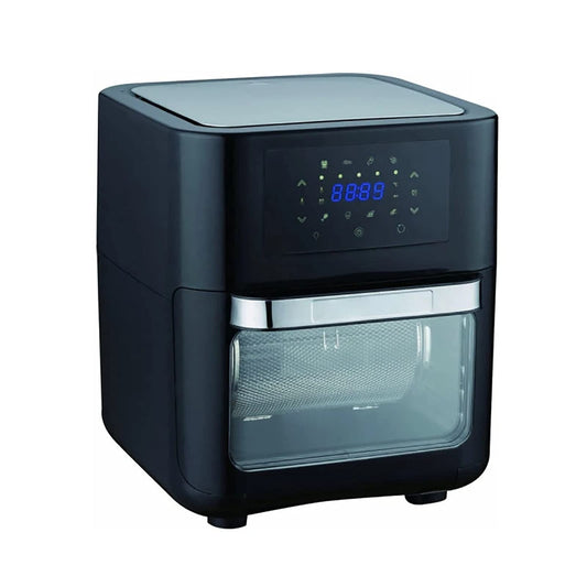 **EXENXA Airfryer 10 L 1700 W | Heißluftfritteuse mit LCD, große Kapazität, ölfreies Kochen, Schwarz**